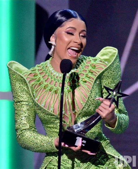 Cardi B Wins Album Of The Year Award At Bet Awards In Los Angeles