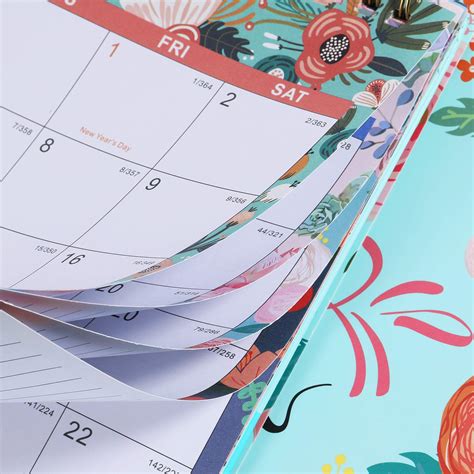 2021 Desk Calendar Standing Flip Calendar 2021 With Premium White