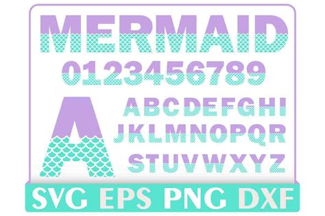 Mermaid Alphabet Letter Svg Instant Download Cut File Mermaid