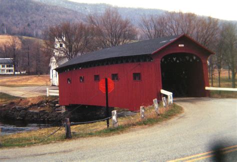 The Arlington Green Covered Bridge Is A Covered Bridge Located Off