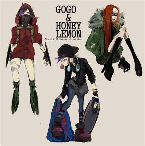 gogo tomago and honey lemon big hero 6 fan art 38289252 fanpop