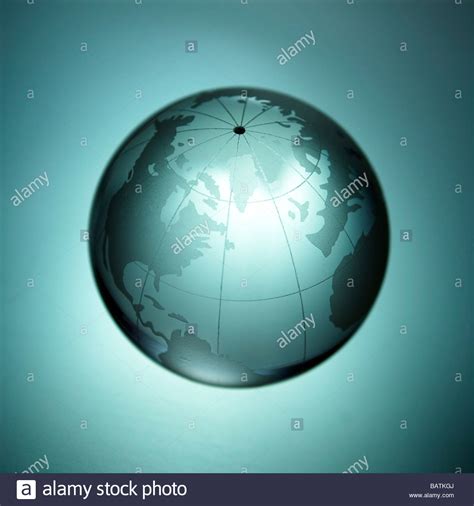 Earth Globe Centred On The North Atlantic Ocean Stock Photo Alamy