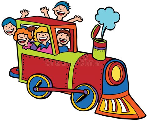 Child Train Ride Stock Vector Illustration Of Happy Train 9478896