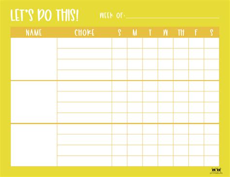 Free Printable Chore Charts For Multiple Children Printable Free