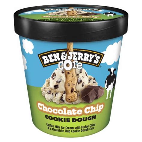 Ben And Jerrys Chocolate Chip Cookie Dough Core Ice Cream Pint 16 Oz