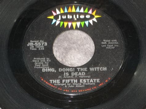 Fifth Estate Ding Dong The Witch Is Deadthe Rub A Dub Ebay