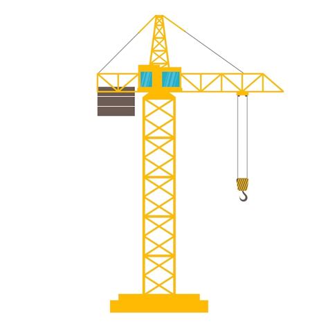 Premium Vector Construction Crane Vector