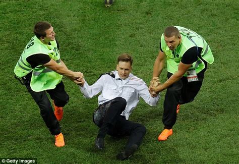 world cup final stewards face disciplinary measures over pussy riot pitch invasion daily
