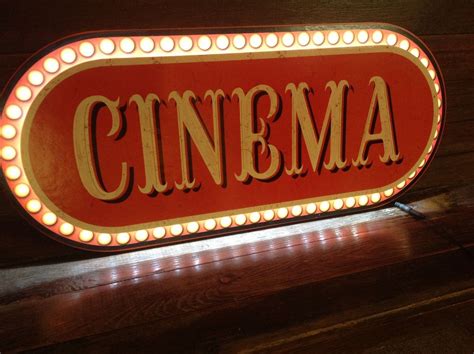 Lighted Cinema Marquee At Home Movie Theater Light Cinema Movie Room