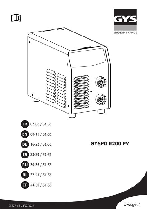 Gys Gysmi E200 Fv Manual Pdf Download Manualslib