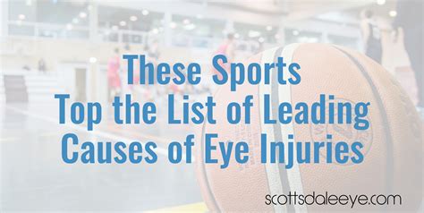 These Sports Top The List Of Leading Causes Of Eye Injuries