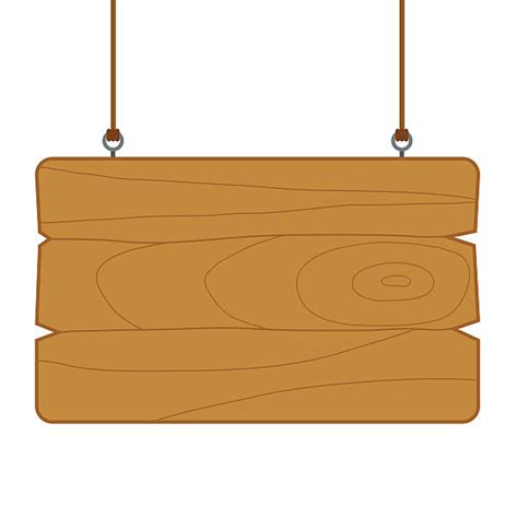 Best Hanging Wood Signs Clip Art Illustrations Royalty Free Vector