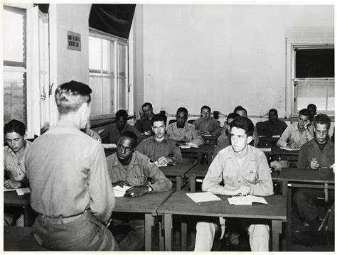 Us Soldiers In Classroom At Us Army University Center Florence