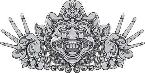 Bali Demons Vector Element Royalty Free Stock Image Storyblocks