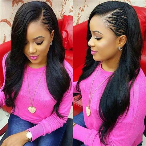 25 Side Part Sew In Styles And How To Sew In Tutorial Weave