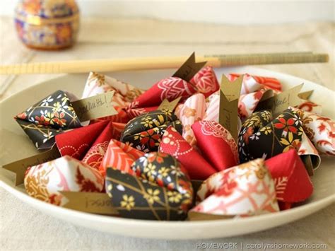 Celebrations Chinese New Year Paper Fortune Cookies Diy