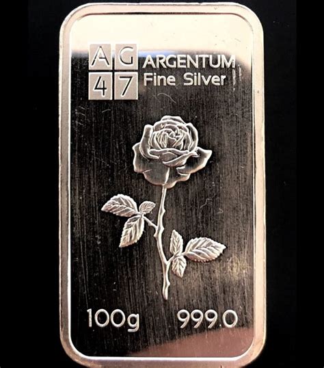 100g Silver Bar Argentum Catawiki