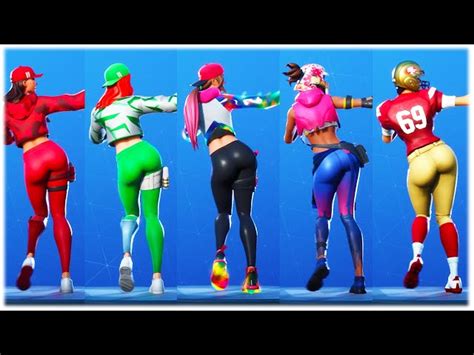 Who Got The Thiccest 🍑 In Fortnite Hula Dance Showcased