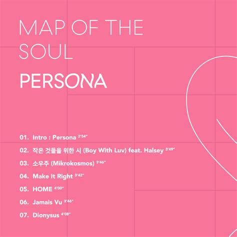 Map Of The Soul Persona Tracklist Bts Lyric Bts Persona Hot Sex Picture