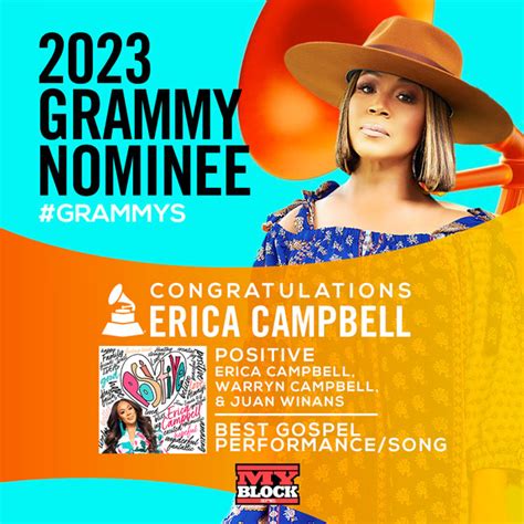 Jfh News Erica Campbell Receives Coveted Grammy Award Nomination For Positive