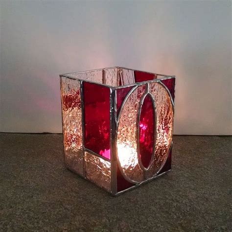 Pin By Tina Gist On Craft Stained Glass Stained Glass Candles Stained Glass Candle Holders