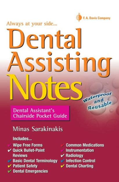Dental Assisting Notes Dental Assistant S Chairside Pocket Guide Edition 1 By Minas