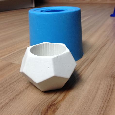 molde de silicone para vaso geometrico elo7 produtos especiais