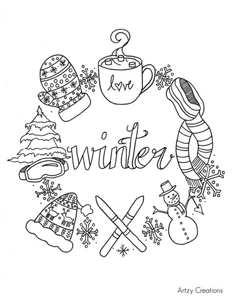 Free Winter Coloring Pages At Free Printable