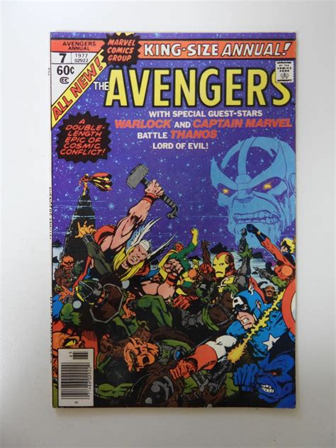 The Avengers Annual 7 1977 Vg Condition Moisture Damage Comic