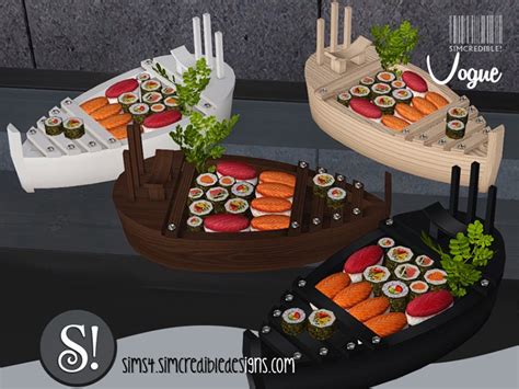 Sims 4 Sushi Sims4cc Sims4decor Sims4clutter Sims4food Sims 4
