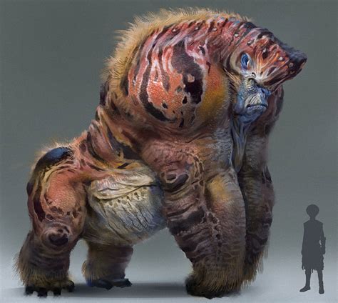 Artstation Alien Gorilla Design Sui Yangyang Monster Concept Art Fantasy Creatures Art