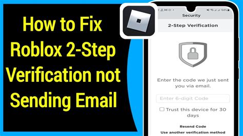 Fix Roblox 2 Step Verification Not Working 2022 Roblox Email
