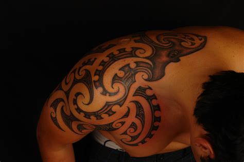 Maori Polynesian Tattoo Maori Octopus Design Shoulder Tattoo