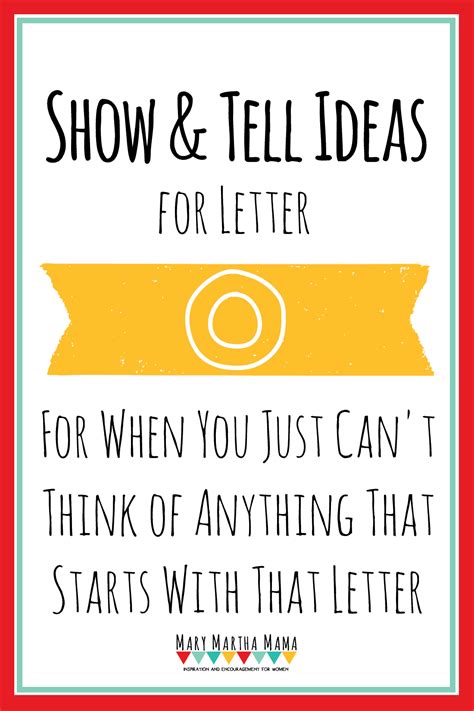 Show And Tell Letter O 81 Ideas Mary Martha Mama