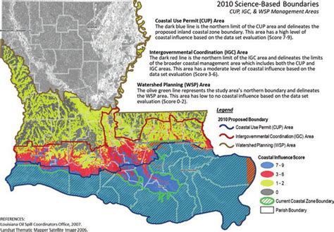 3 Map Showing Updated Definitions Of Louisianas Coastal Zone Image