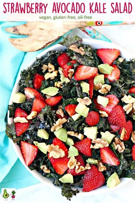Strawberry Avocado Kale Salad Is A Delicious Way To Enjoy Fresh Berries