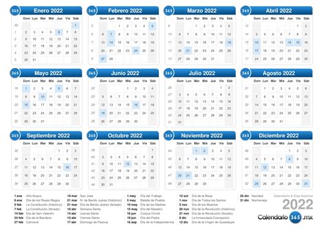 Calendario 2022 Con Dias Festivos Oficiales Zona De Informaci N Aria Art