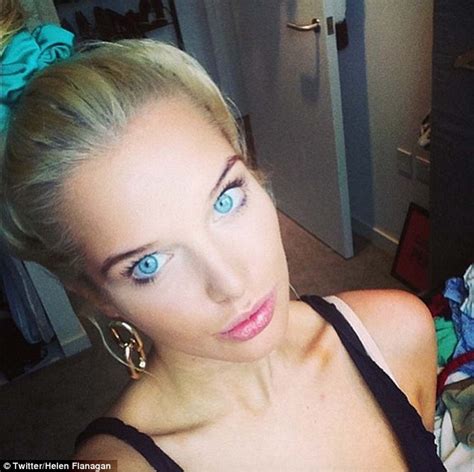 Helen Flanagan Shows Off Her Striking And Very Different Eye Colour In A Brand New Selfie