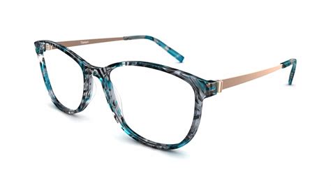Specsavers Womens Glasses J Titanium 03 Blue Oval Plastic Acetate