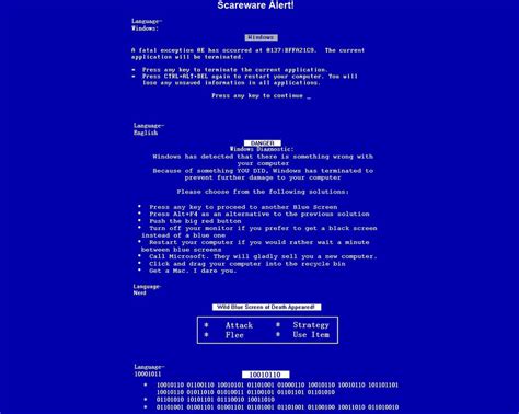 Fake Blue Screen Of Death By Brian Foxglove On Deviantart