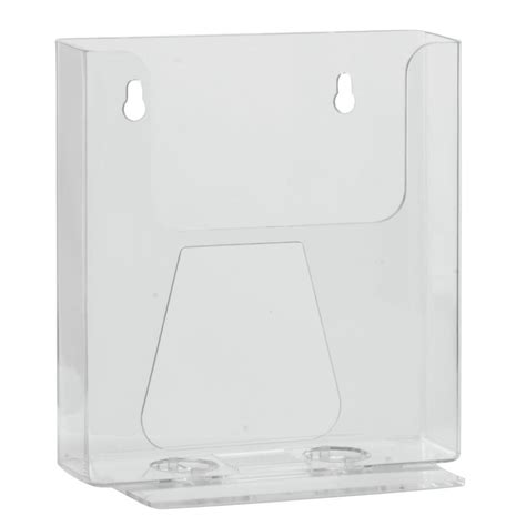Aarco Clear Acrylic Brochure Holder For Slatwall Style Display Double
