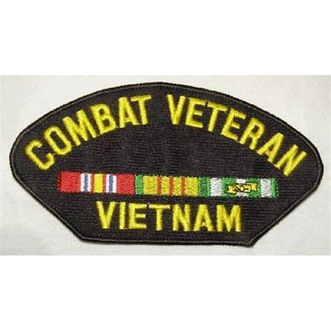 Combat Veteran Vietnam Patch With Campaign Ribbons South East Asia