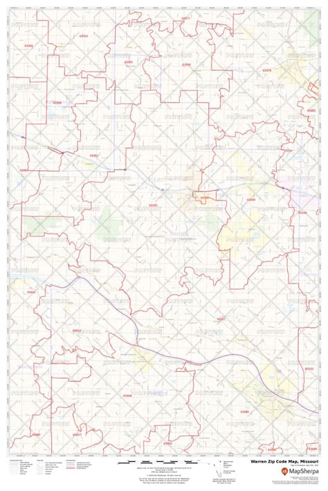Warren Zip Code Map Missouri Warren County Zip Codes