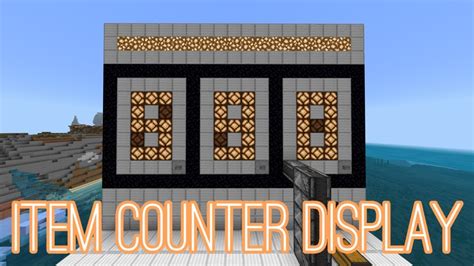 Minecraft Bedrock Item Counter Tutorial And Display Youtube