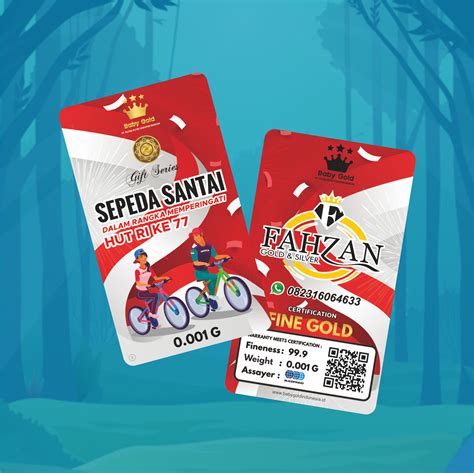 Custom Gift Series Sepeda Santai Hut Ri 77 - Baby Gold