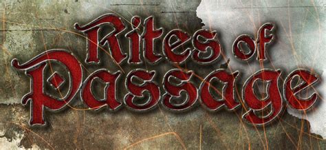 Rites Of Passage Logo—with Oil Light Sparks By Joe Kawano