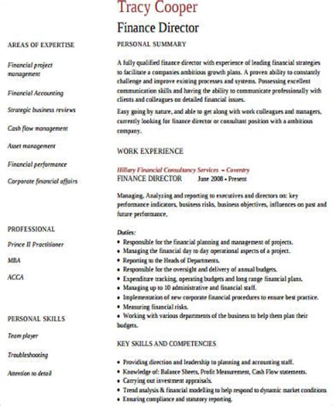 Duties financial managers typically do the following financial managers spend much of their time analyzing data and advising senior managers on ways to maximize profits. Financial director job description pdf