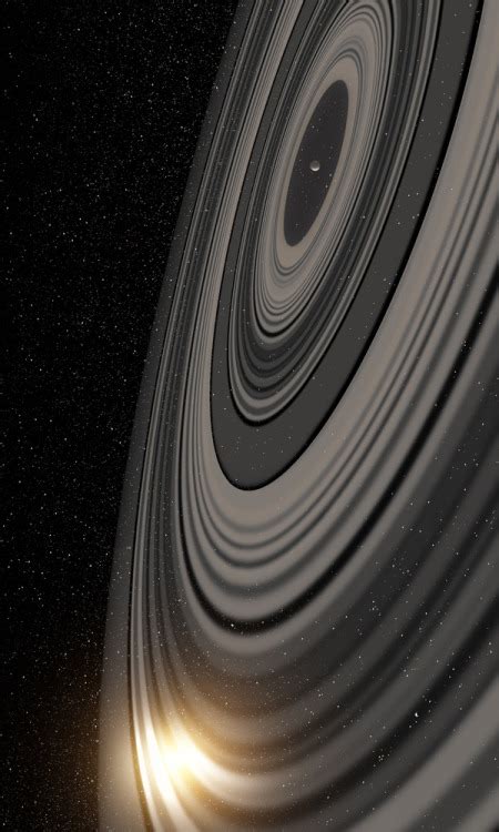 A potential planet detected by astronomers probably has rings that spin in the opposite direction of the object's spin around its sun. exomoons | Tumblr