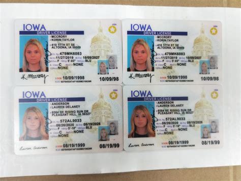 Iowa Driving License Psd Template Driving License Template
