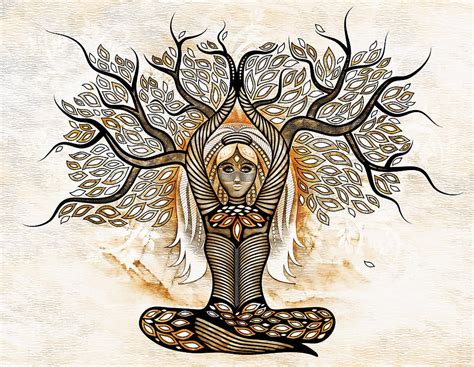 Shamanka Shaman Woman Tree Digital Art By Serena King Fine Art America